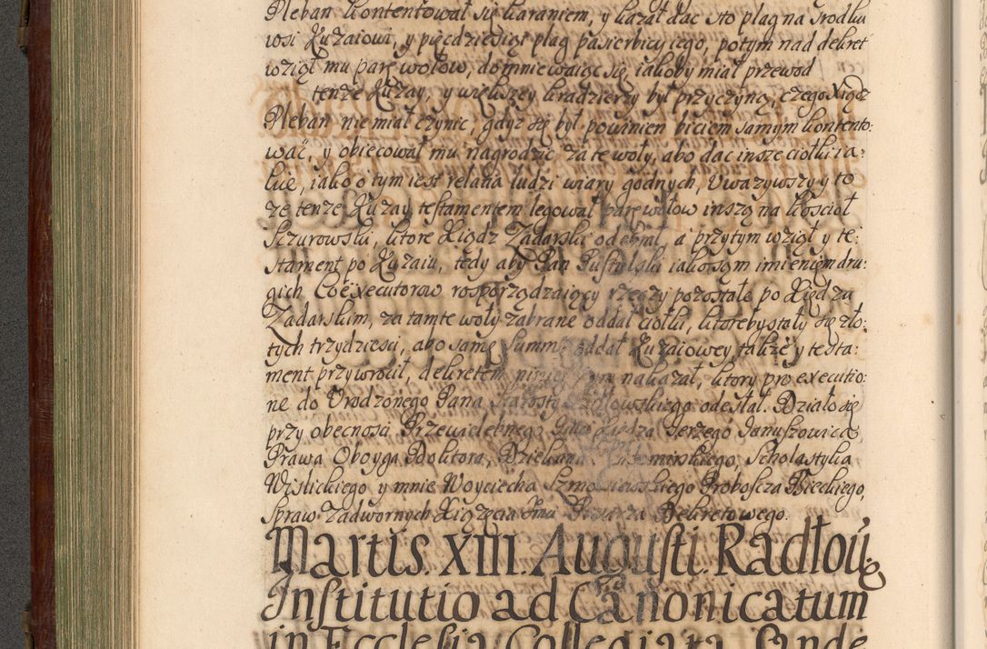 Zdjęcie nr 293 dla obiektu archiwalnego: Acta actorum episcopalium R. D. Andrea Trzebicki, episcopi Cracoviensis a mense Aprili 1675 ad Aprilem 1676 acticatorum. Volumen VI