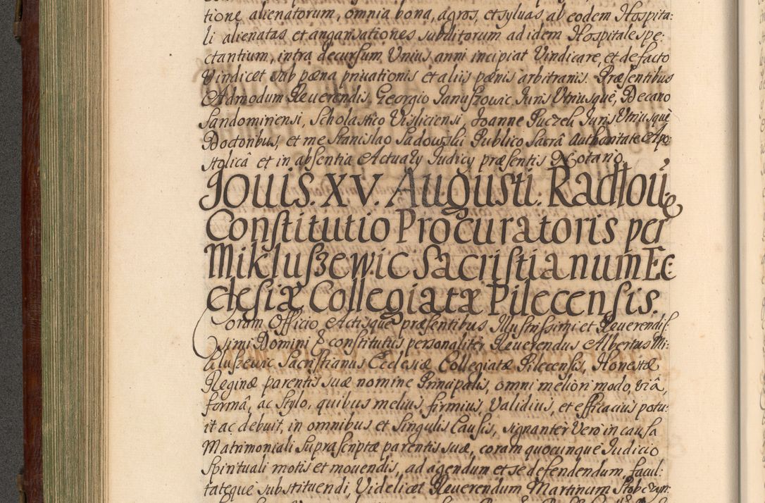 Zdjęcie nr 295 dla obiektu archiwalnego: Acta actorum episcopalium R. D. Andrea Trzebicki, episcopi Cracoviensis a mense Aprili 1675 ad Aprilem 1676 acticatorum. Volumen VI