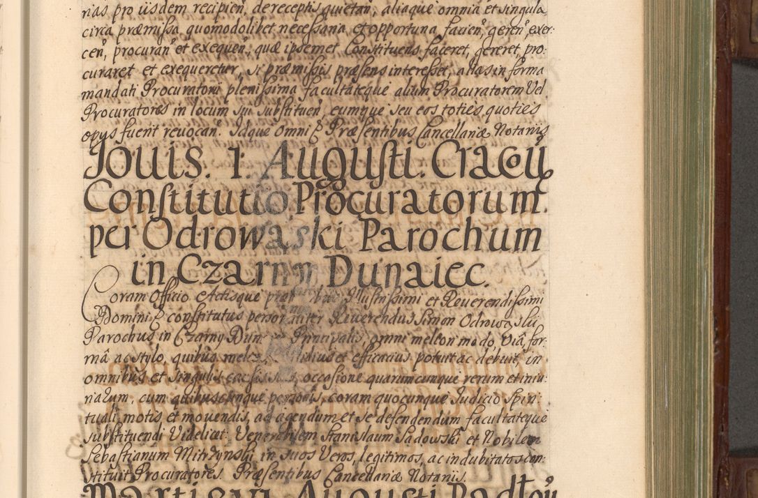 Zdjęcie nr 292 dla obiektu archiwalnego: Acta actorum episcopalium R. D. Andrea Trzebicki, episcopi Cracoviensis a mense Aprili 1675 ad Aprilem 1676 acticatorum. Volumen VI