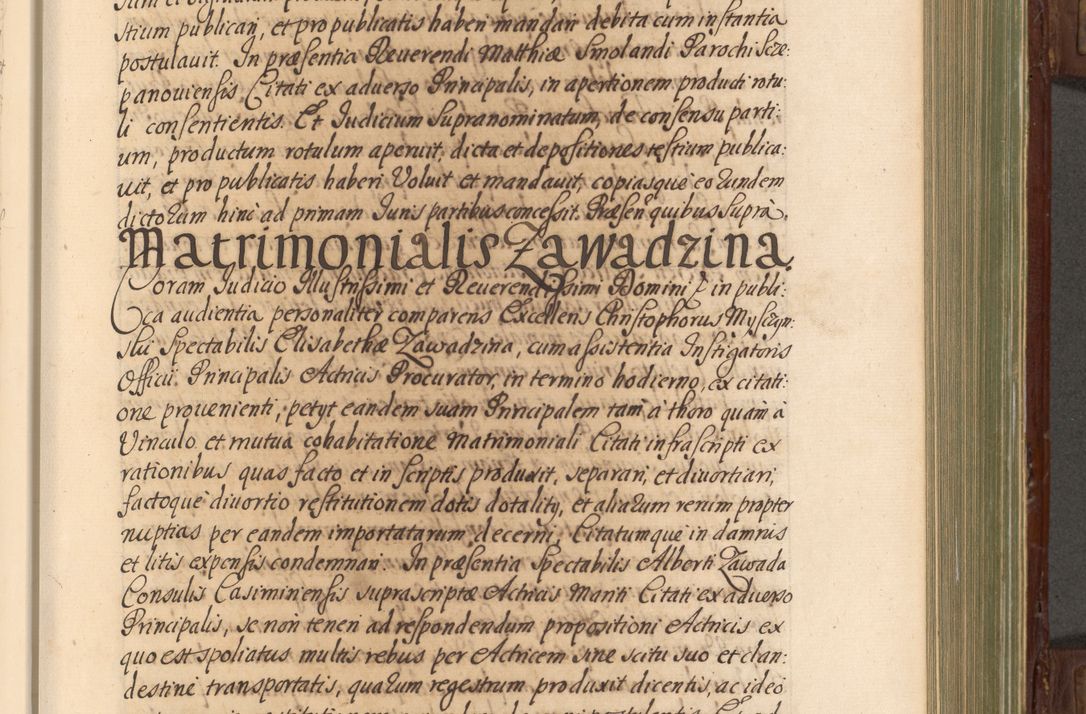 Zdjęcie nr 288 dla obiektu archiwalnego: Acta actorum episcopalium R. D. Andrea Trzebicki, episcopi Cracoviensis a mense Aprili 1675 ad Aprilem 1676 acticatorum. Volumen VI