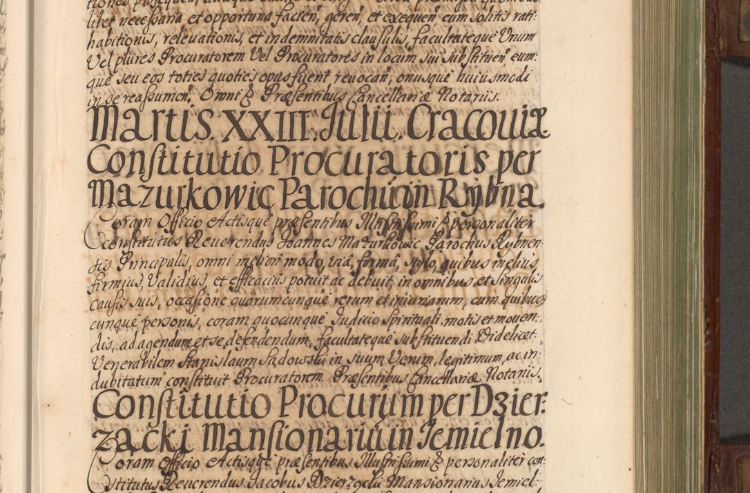 Zdjęcie nr 270 dla obiektu archiwalnego: Acta actorum episcopalium R. D. Andrea Trzebicki, episcopi Cracoviensis a mense Aprili 1675 ad Aprilem 1676 acticatorum. Volumen VI