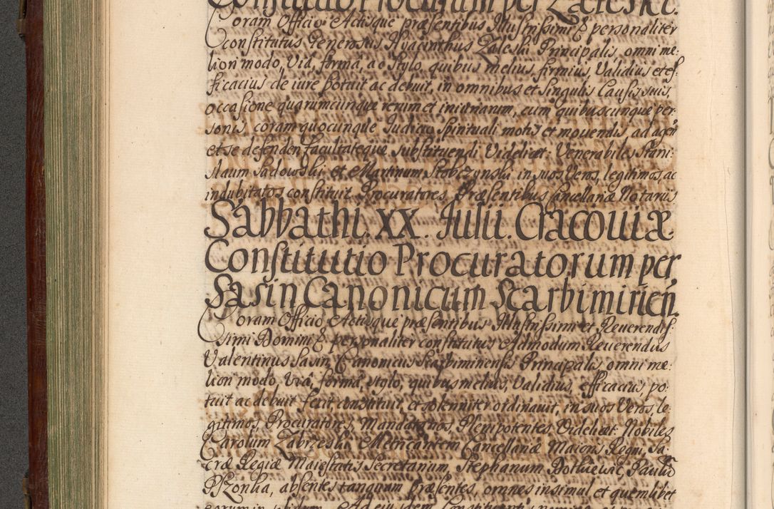 Zdjęcie nr 269 dla obiektu archiwalnego: Acta actorum episcopalium R. D. Andrea Trzebicki, episcopi Cracoviensis a mense Aprili 1675 ad Aprilem 1676 acticatorum. Volumen VI