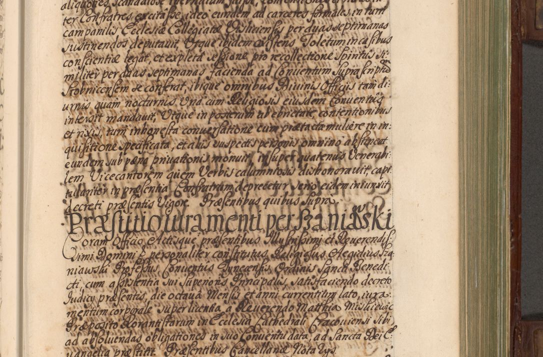 Zdjęcie nr 268 dla obiektu archiwalnego: Acta actorum episcopalium R. D. Andrea Trzebicki, episcopi Cracoviensis a mense Aprili 1675 ad Aprilem 1676 acticatorum. Volumen VI