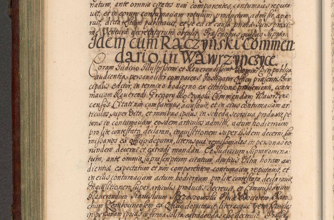 Zdjęcie nr 265 dla obiektu archiwalnego: Acta actorum episcopalium R. D. Andrea Trzebicki, episcopi Cracoviensis a mense Aprili 1675 ad Aprilem 1676 acticatorum. Volumen VI