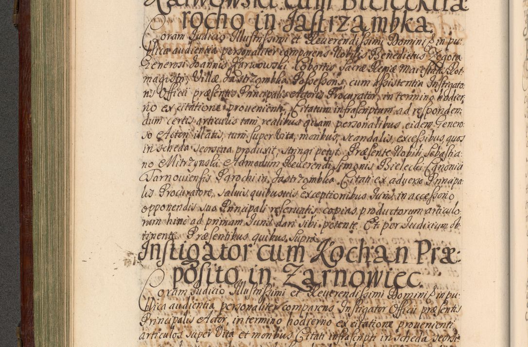 Zdjęcie nr 263 dla obiektu archiwalnego: Acta actorum episcopalium R. D. Andrea Trzebicki, episcopi Cracoviensis a mense Aprili 1675 ad Aprilem 1676 acticatorum. Volumen VI