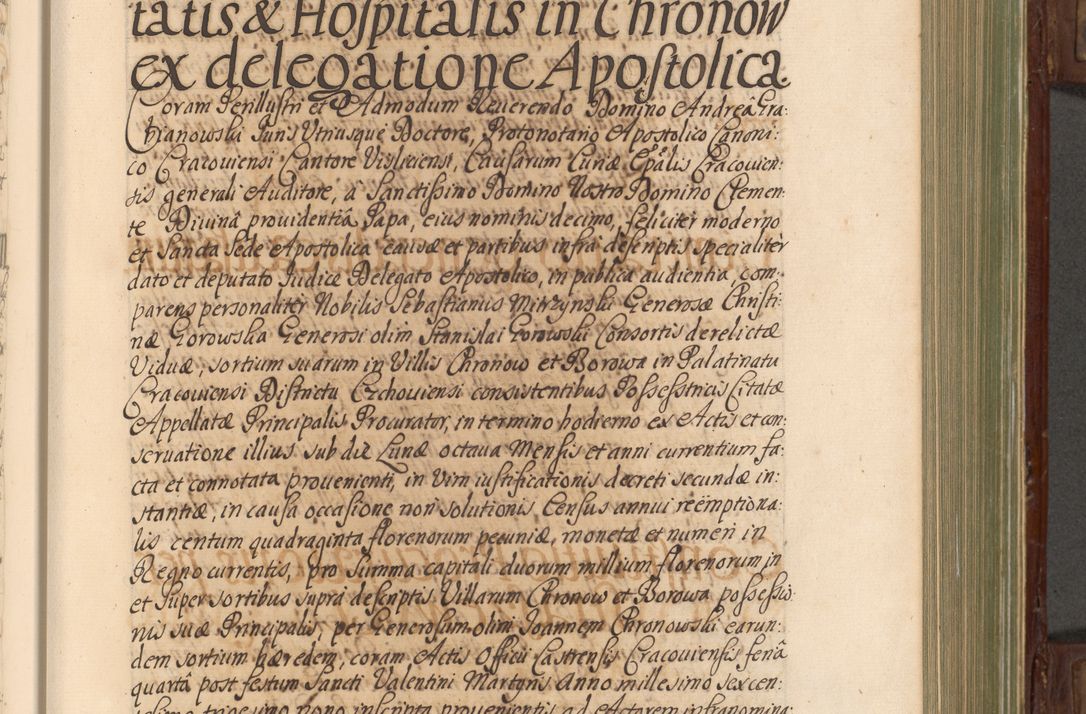Zdjęcie nr 252 dla obiektu archiwalnego: Acta actorum episcopalium R. D. Andrea Trzebicki, episcopi Cracoviensis a mense Aprili 1675 ad Aprilem 1676 acticatorum. Volumen VI