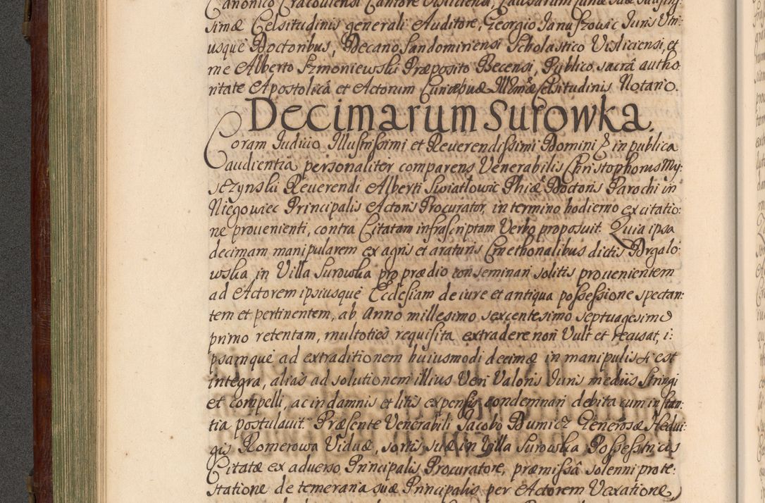 Zdjęcie nr 243 dla obiektu archiwalnego: Acta actorum episcopalium R. D. Andrea Trzebicki, episcopi Cracoviensis a mense Aprili 1675 ad Aprilem 1676 acticatorum. Volumen VI