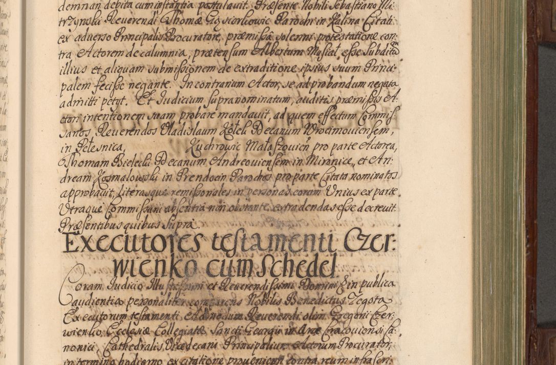 Zdjęcie nr 248 dla obiektu archiwalnego: Acta actorum episcopalium R. D. Andrea Trzebicki, episcopi Cracoviensis a mense Aprili 1675 ad Aprilem 1676 acticatorum. Volumen VI