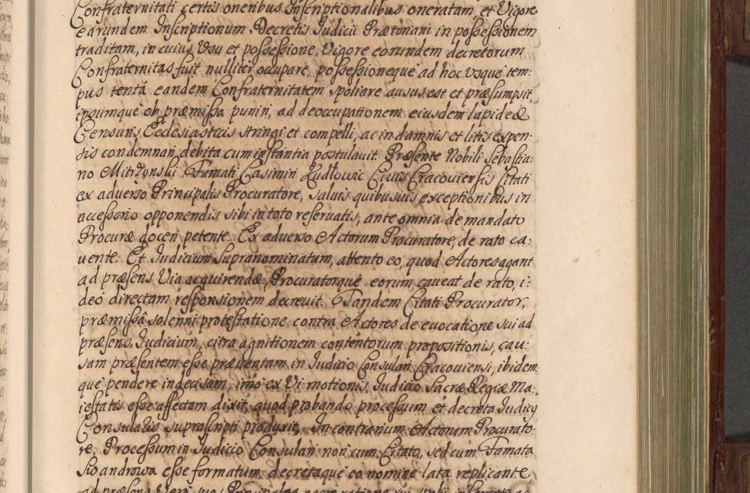 Zdjęcie nr 246 dla obiektu archiwalnego: Acta actorum episcopalium R. D. Andrea Trzebicki, episcopi Cracoviensis a mense Aprili 1675 ad Aprilem 1676 acticatorum. Volumen VI