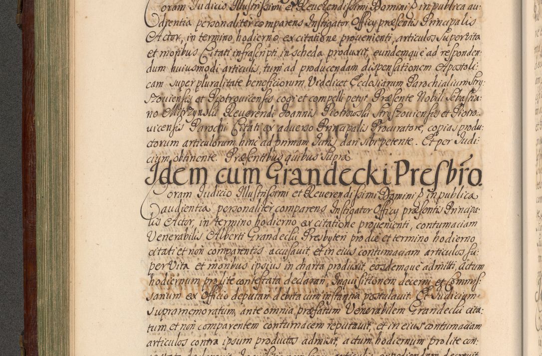 Zdjęcie nr 239 dla obiektu archiwalnego: Acta actorum episcopalium R. D. Andrea Trzebicki, episcopi Cracoviensis a mense Aprili 1675 ad Aprilem 1676 acticatorum. Volumen VI