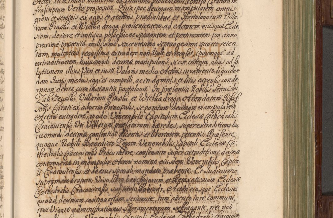 Zdjęcie nr 244 dla obiektu archiwalnego: Acta actorum episcopalium R. D. Andrea Trzebicki, episcopi Cracoviensis a mense Aprili 1675 ad Aprilem 1676 acticatorum. Volumen VI