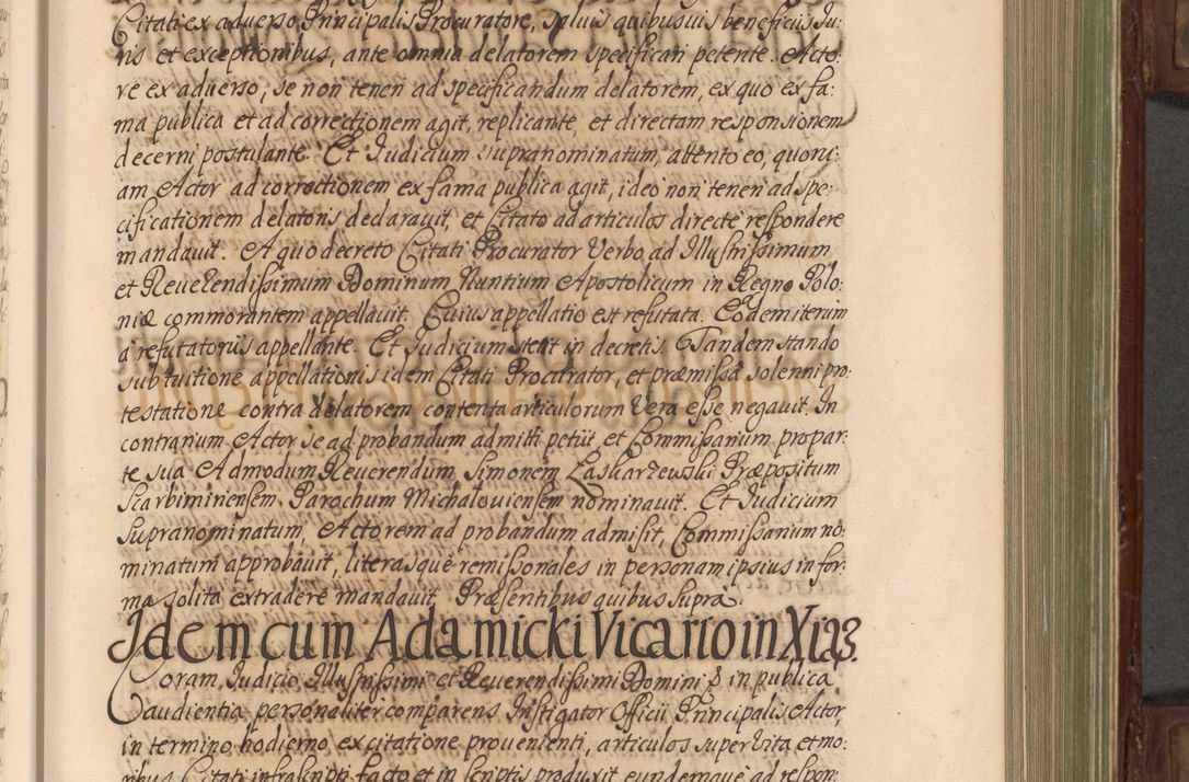 Zdjęcie nr 240 dla obiektu archiwalnego: Acta actorum episcopalium R. D. Andrea Trzebicki, episcopi Cracoviensis a mense Aprili 1675 ad Aprilem 1676 acticatorum. Volumen VI