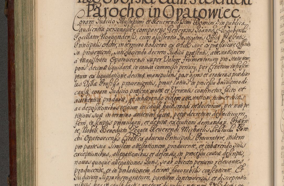 Zdjęcie nr 235 dla obiektu archiwalnego: Acta actorum episcopalium R. D. Andrea Trzebicki, episcopi Cracoviensis a mense Aprili 1675 ad Aprilem 1676 acticatorum. Volumen VI