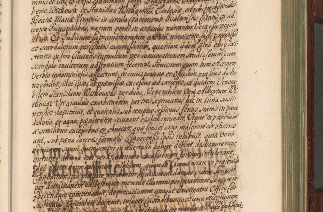 Zdjęcie nr 222 dla obiektu archiwalnego: Acta actorum episcopalium R. D. Andrea Trzebicki, episcopi Cracoviensis a mense Aprili 1675 ad Aprilem 1676 acticatorum. Volumen VI