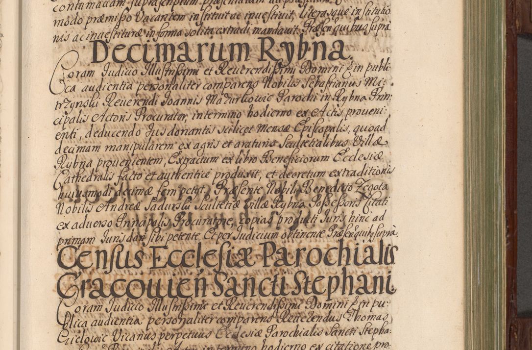 Zdjęcie nr 224 dla obiektu archiwalnego: Acta actorum episcopalium R. D. Andrea Trzebicki, episcopi Cracoviensis a mense Aprili 1675 ad Aprilem 1676 acticatorum. Volumen VI