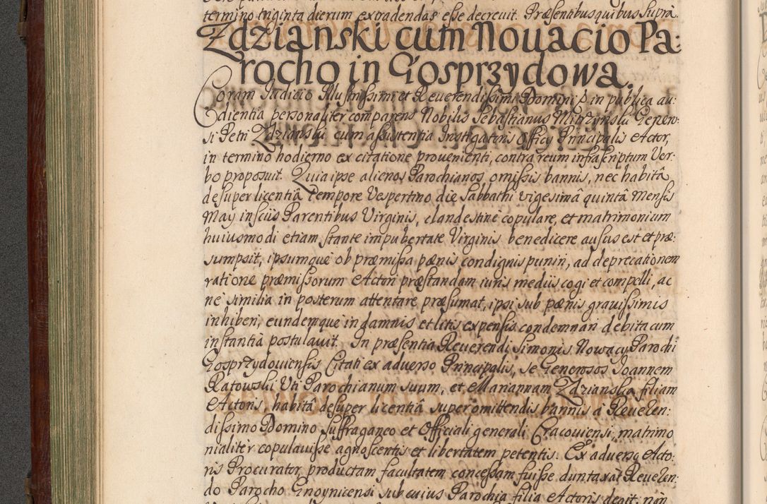 Zdjęcie nr 217 dla obiektu archiwalnego: Acta actorum episcopalium R. D. Andrea Trzebicki, episcopi Cracoviensis a mense Aprili 1675 ad Aprilem 1676 acticatorum. Volumen VI
