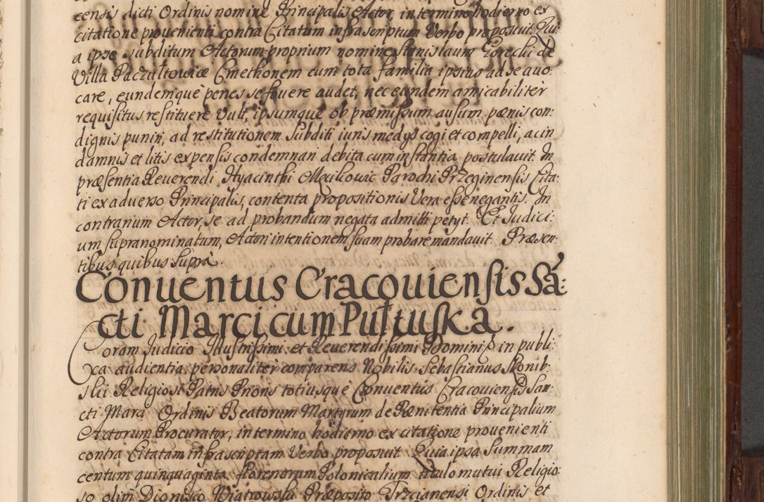 Zdjęcie nr 210 dla obiektu archiwalnego: Acta actorum episcopalium R. D. Andrea Trzebicki, episcopi Cracoviensis a mense Aprili 1675 ad Aprilem 1676 acticatorum. Volumen VI