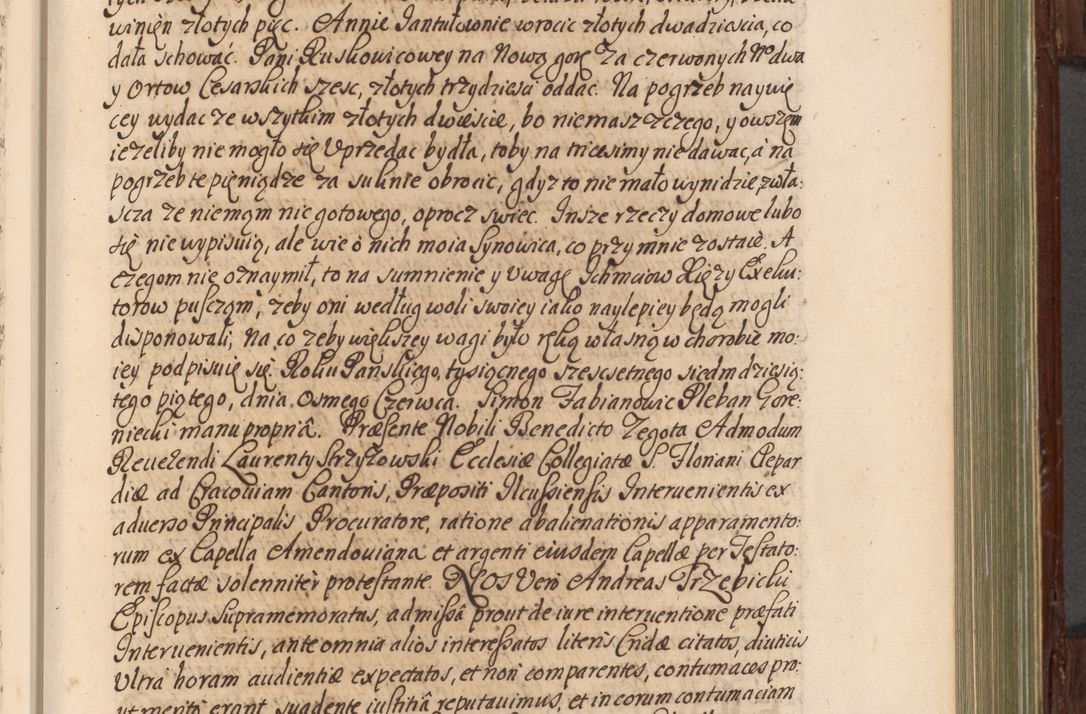 Zdjęcie nr 206 dla obiektu archiwalnego: Acta actorum episcopalium R. D. Andrea Trzebicki, episcopi Cracoviensis a mense Aprili 1675 ad Aprilem 1676 acticatorum. Volumen VI