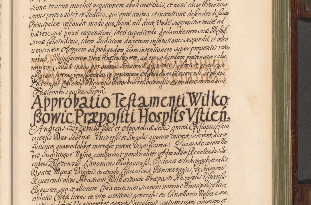 Zdjęcie nr 198 dla obiektu archiwalnego: Acta actorum episcopalium R. D. Andrea Trzebicki, episcopi Cracoviensis a mense Aprili 1675 ad Aprilem 1676 acticatorum. Volumen VI