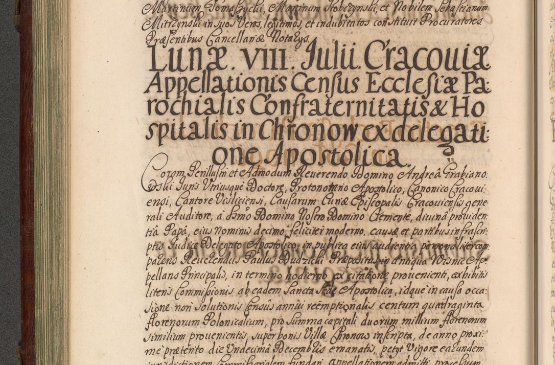 Zdjęcie nr 193 dla obiektu archiwalnego: Acta actorum episcopalium R. D. Andrea Trzebicki, episcopi Cracoviensis a mense Aprili 1675 ad Aprilem 1676 acticatorum. Volumen VI