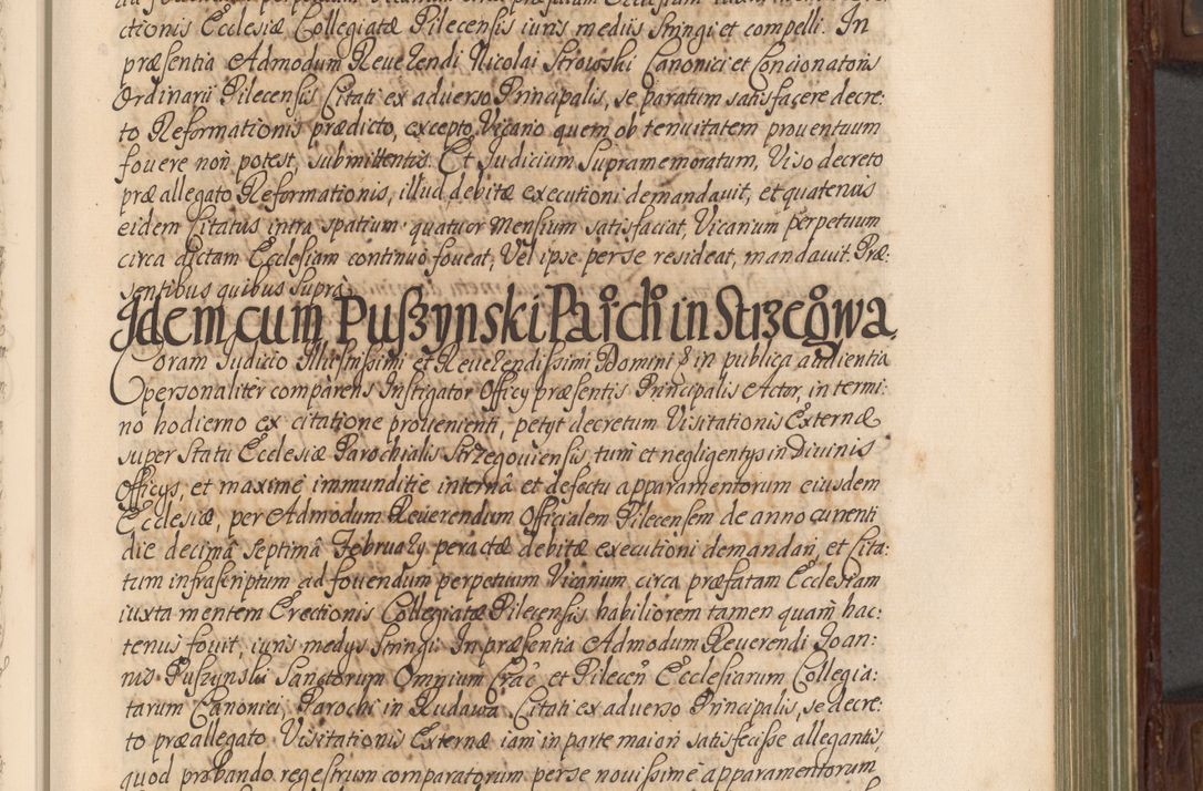 Zdjęcie nr 190 dla obiektu archiwalnego: Acta actorum episcopalium R. D. Andrea Trzebicki, episcopi Cracoviensis a mense Aprili 1675 ad Aprilem 1676 acticatorum. Volumen VI