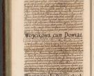 Zdjęcie nr 187 dla obiektu archiwalnego: Acta actorum episcopalium R. D. Andrea Trzebicki, episcopi Cracoviensis a mense Aprili 1675 ad Aprilem 1676 acticatorum. Volumen VI