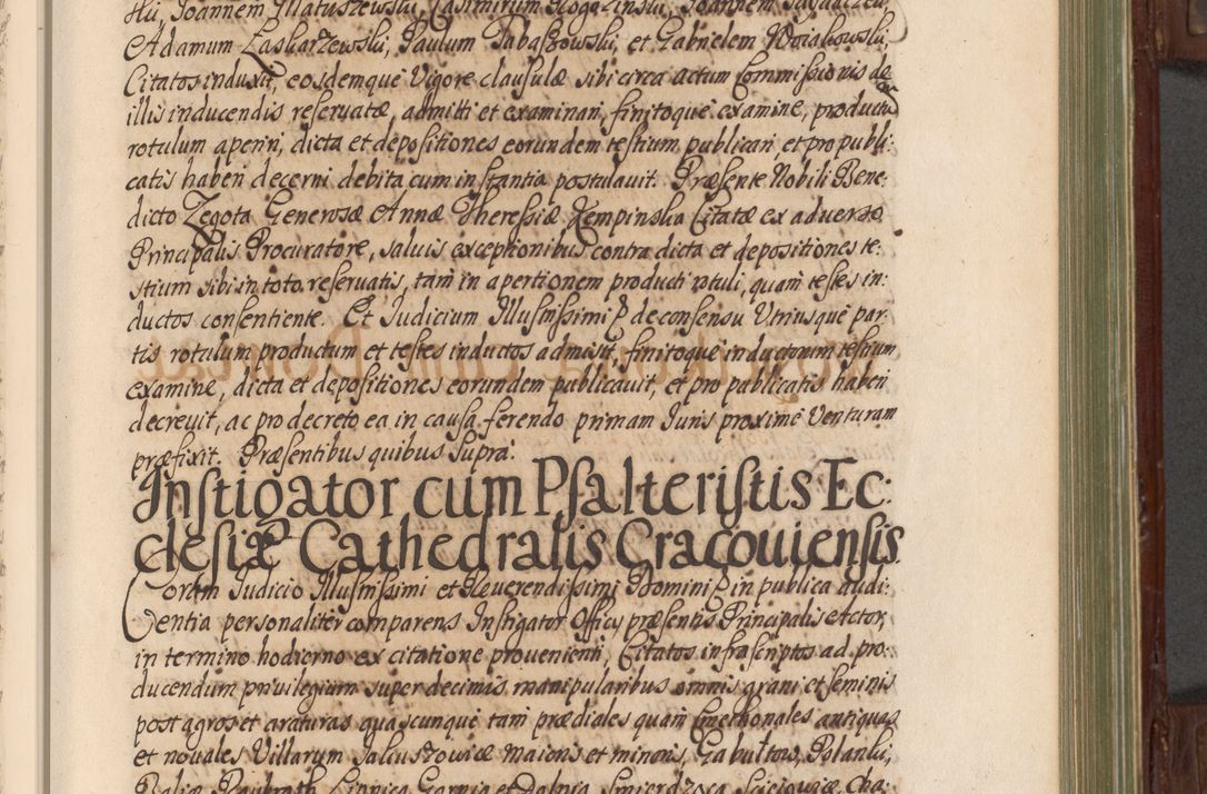 Zdjęcie nr 188 dla obiektu archiwalnego: Acta actorum episcopalium R. D. Andrea Trzebicki, episcopi Cracoviensis a mense Aprili 1675 ad Aprilem 1676 acticatorum. Volumen VI