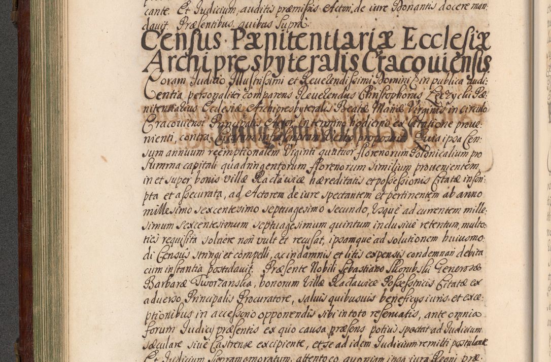 Zdjęcie nr 179 dla obiektu archiwalnego: Acta actorum episcopalium R. D. Andrea Trzebicki, episcopi Cracoviensis a mense Aprili 1675 ad Aprilem 1676 acticatorum. Volumen VI