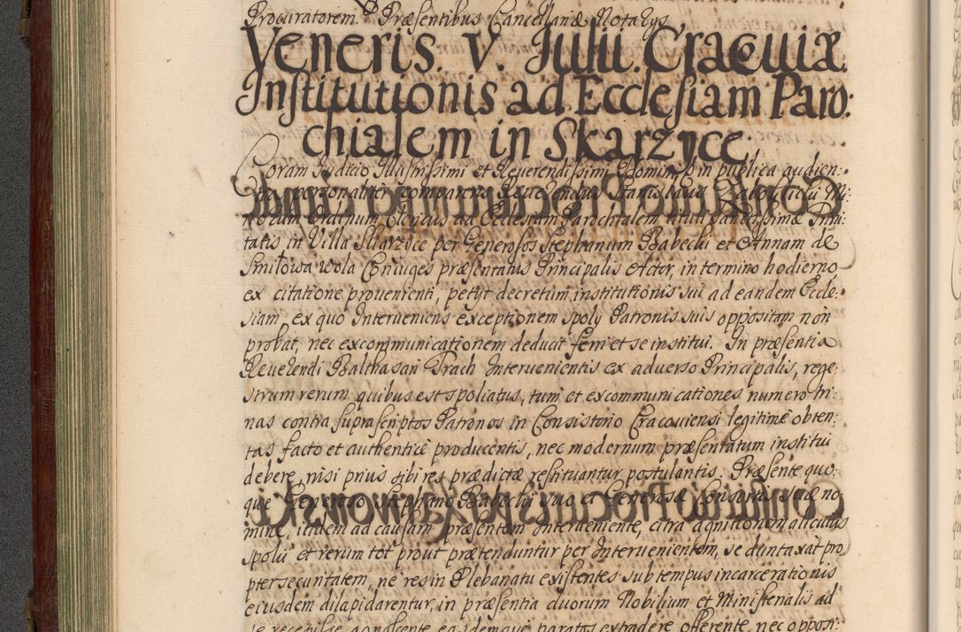 Zdjęcie nr 177 dla obiektu archiwalnego: Acta actorum episcopalium R. D. Andrea Trzebicki, episcopi Cracoviensis a mense Aprili 1675 ad Aprilem 1676 acticatorum. Volumen VI