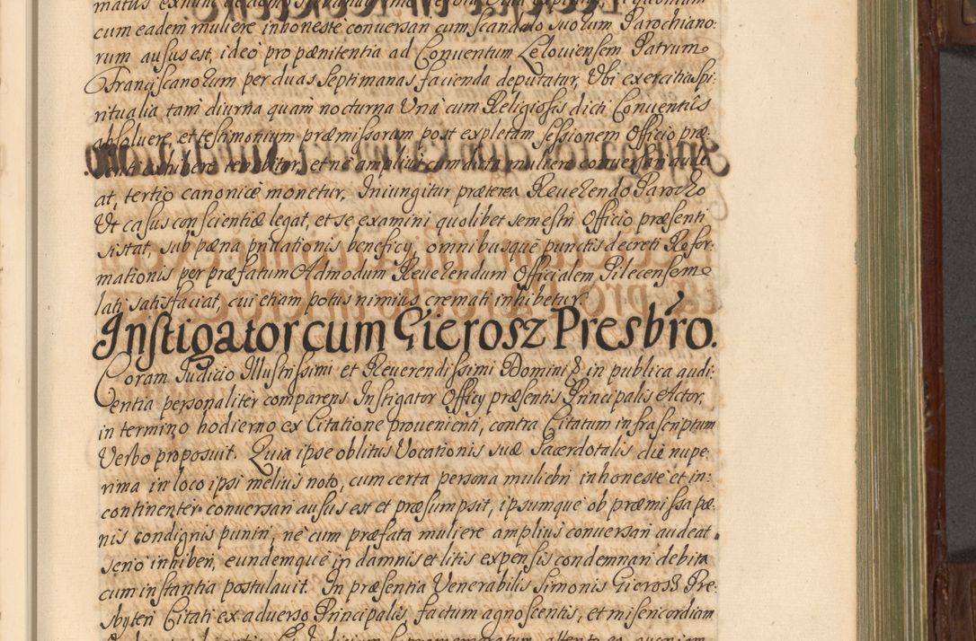 Zdjęcie nr 154 dla obiektu archiwalnego: Acta actorum episcopalium R. D. Andrea Trzebicki, episcopi Cracoviensis a mense Aprili 1675 ad Aprilem 1676 acticatorum. Volumen VI