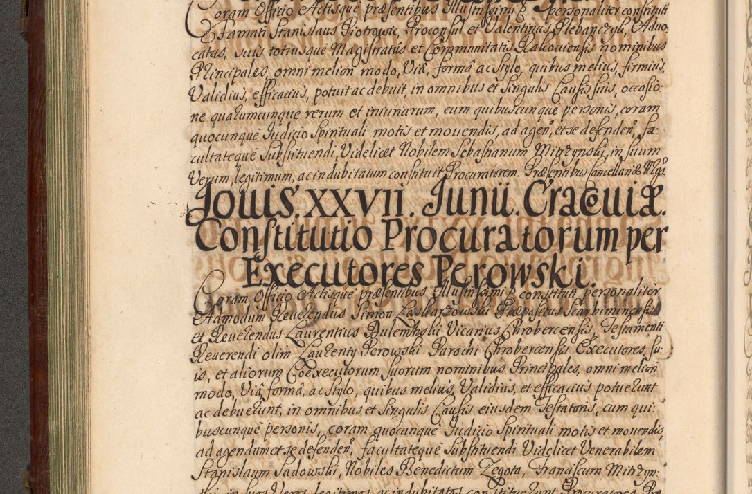 Zdjęcie nr 157 dla obiektu archiwalnego: Acta actorum episcopalium R. D. Andrea Trzebicki, episcopi Cracoviensis a mense Aprili 1675 ad Aprilem 1676 acticatorum. Volumen VI