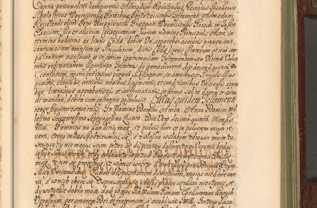 Zdjęcie nr 136 dla obiektu archiwalnego: Acta actorum episcopalium R. D. Andrea Trzebicki, episcopi Cracoviensis a mense Aprili 1675 ad Aprilem 1676 acticatorum. Volumen VI