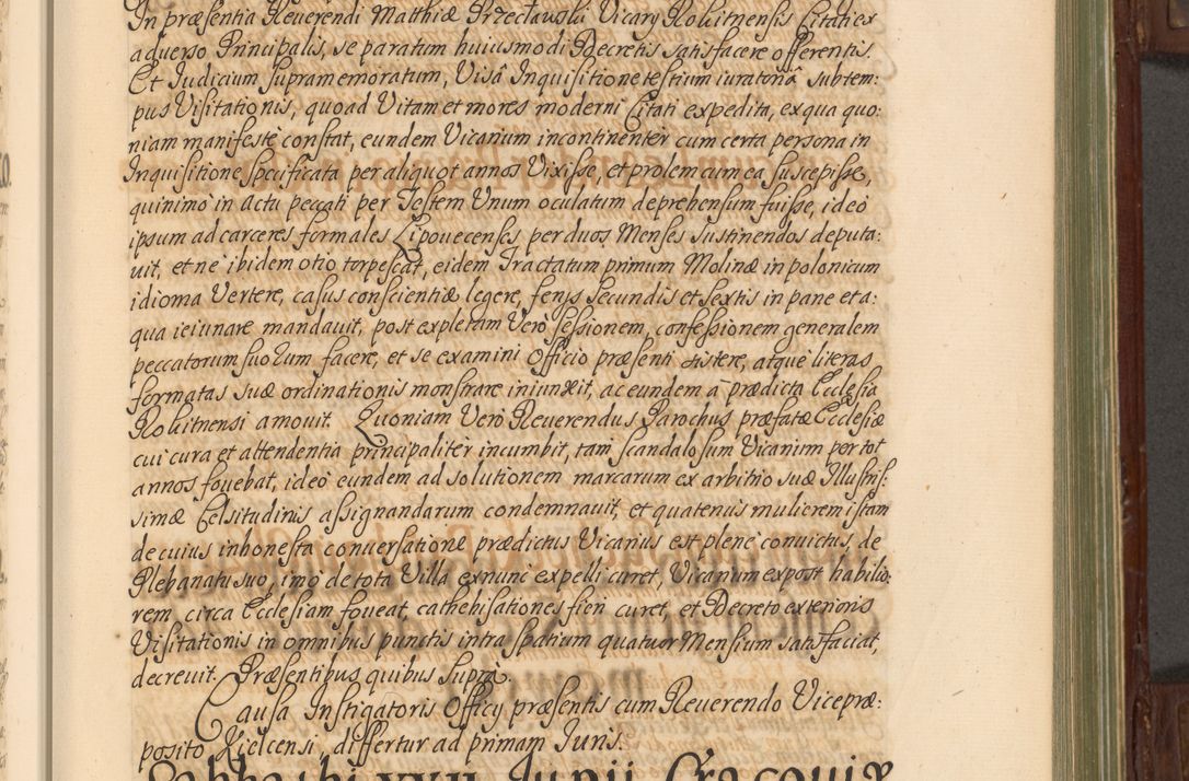 Zdjęcie nr 134 dla obiektu archiwalnego: Acta actorum episcopalium R. D. Andrea Trzebicki, episcopi Cracoviensis a mense Aprili 1675 ad Aprilem 1676 acticatorum. Volumen VI