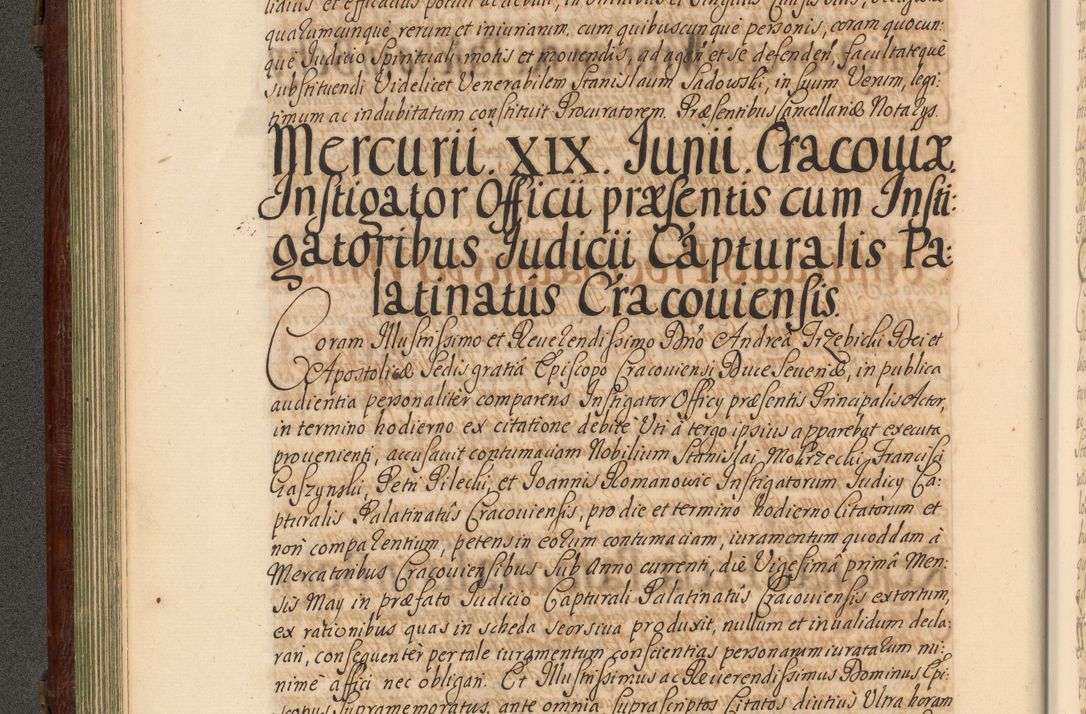Zdjęcie nr 129 dla obiektu archiwalnego: Acta actorum episcopalium R. D. Andrea Trzebicki, episcopi Cracoviensis a mense Aprili 1675 ad Aprilem 1676 acticatorum. Volumen VI