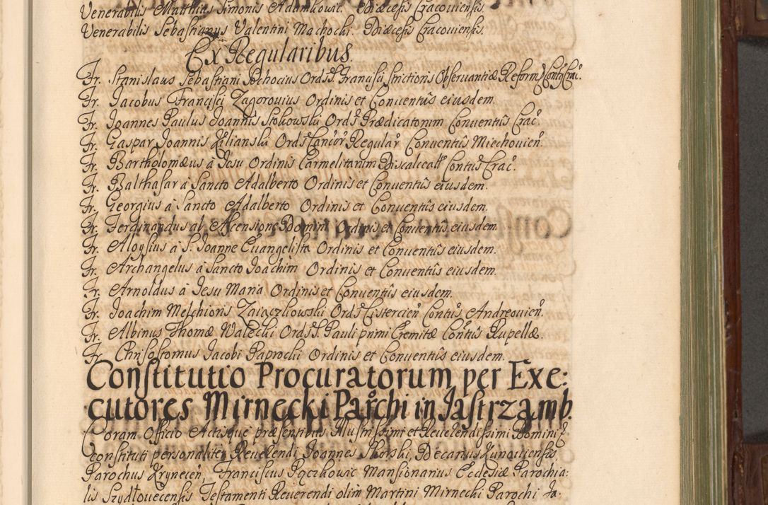 Zdjęcie nr 122 dla obiektu archiwalnego: Acta actorum episcopalium R. D. Andrea Trzebicki, episcopi Cracoviensis a mense Aprili 1675 ad Aprilem 1676 acticatorum. Volumen VI