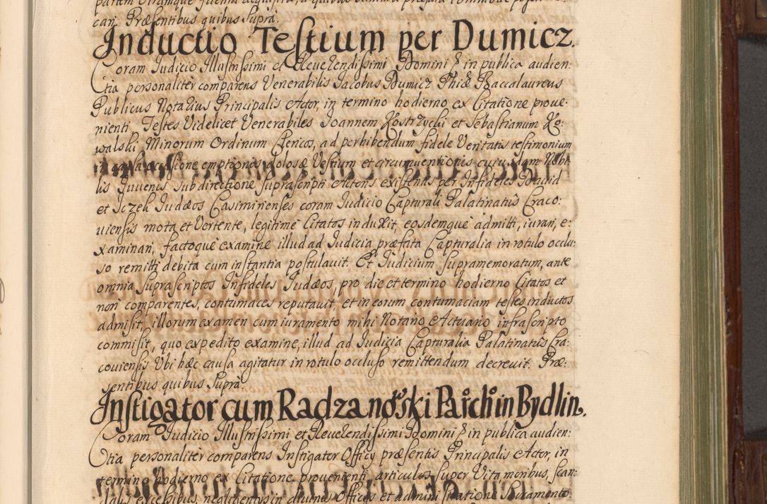 Zdjęcie nr 116 dla obiektu archiwalnego: Acta actorum episcopalium R. D. Andrea Trzebicki, episcopi Cracoviensis a mense Aprili 1675 ad Aprilem 1676 acticatorum. Volumen VI