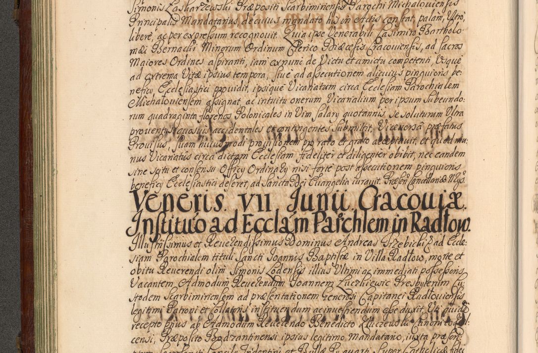 Zdjęcie nr 113 dla obiektu archiwalnego: Acta actorum episcopalium R. D. Andrea Trzebicki, episcopi Cracoviensis a mense Aprili 1675 ad Aprilem 1676 acticatorum. Volumen VI