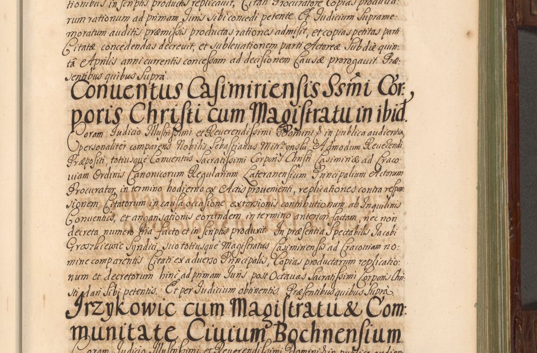 Zdjęcie nr 104 dla obiektu archiwalnego: Acta actorum episcopalium R. D. Andrea Trzebicki, episcopi Cracoviensis a mense Aprili 1675 ad Aprilem 1676 acticatorum. Volumen VI