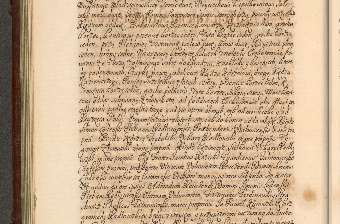 Zdjęcie nr 97 dla obiektu archiwalnego: Acta actorum episcopalium R. D. Andrea Trzebicki, episcopi Cracoviensis a mense Aprili 1675 ad Aprilem 1676 acticatorum. Volumen VI