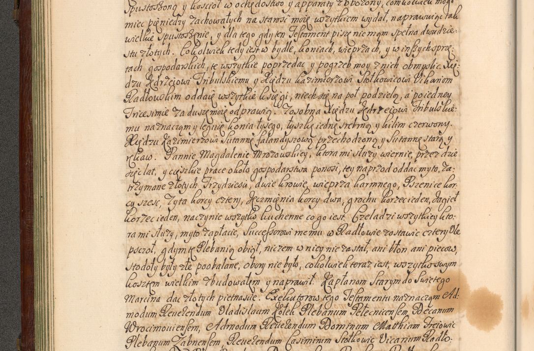 Zdjęcie nr 95 dla obiektu archiwalnego: Acta actorum episcopalium R. D. Andrea Trzebicki, episcopi Cracoviensis a mense Aprili 1675 ad Aprilem 1676 acticatorum. Volumen VI