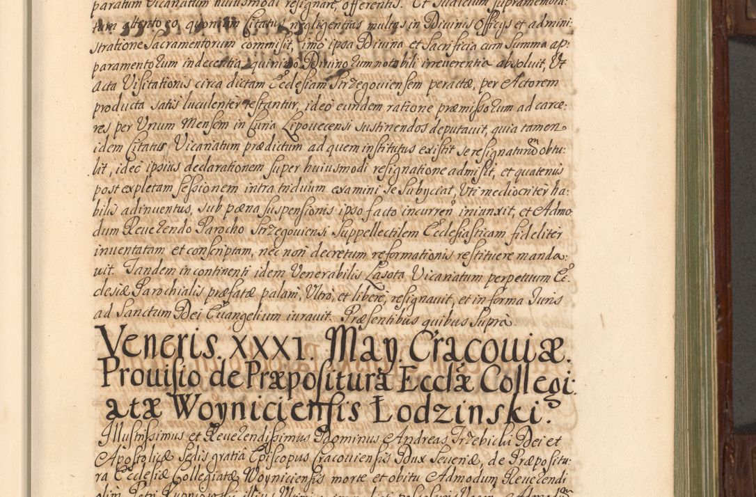 Zdjęcie nr 90 dla obiektu archiwalnego: Acta actorum episcopalium R. D. Andrea Trzebicki, episcopi Cracoviensis a mense Aprili 1675 ad Aprilem 1676 acticatorum. Volumen VI