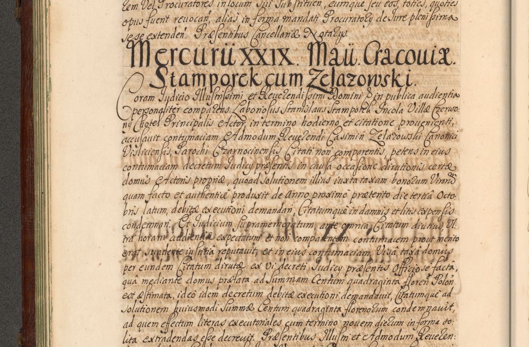 Zdjęcie nr 87 dla obiektu archiwalnego: Acta actorum episcopalium R. D. Andrea Trzebicki, episcopi Cracoviensis a mense Aprili 1675 ad Aprilem 1676 acticatorum. Volumen VI