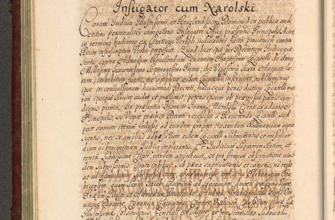Zdjęcie nr 83 dla obiektu archiwalnego: Acta actorum episcopalium R. D. Andrea Trzebicki, episcopi Cracoviensis a mense Aprili 1675 ad Aprilem 1676 acticatorum. Volumen VI