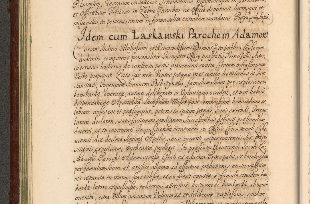 Zdjęcie nr 73 dla obiektu archiwalnego: Acta actorum episcopalium R. D. Andrea Trzebicki, episcopi Cracoviensis a mense Aprili 1675 ad Aprilem 1676 acticatorum. Volumen VI