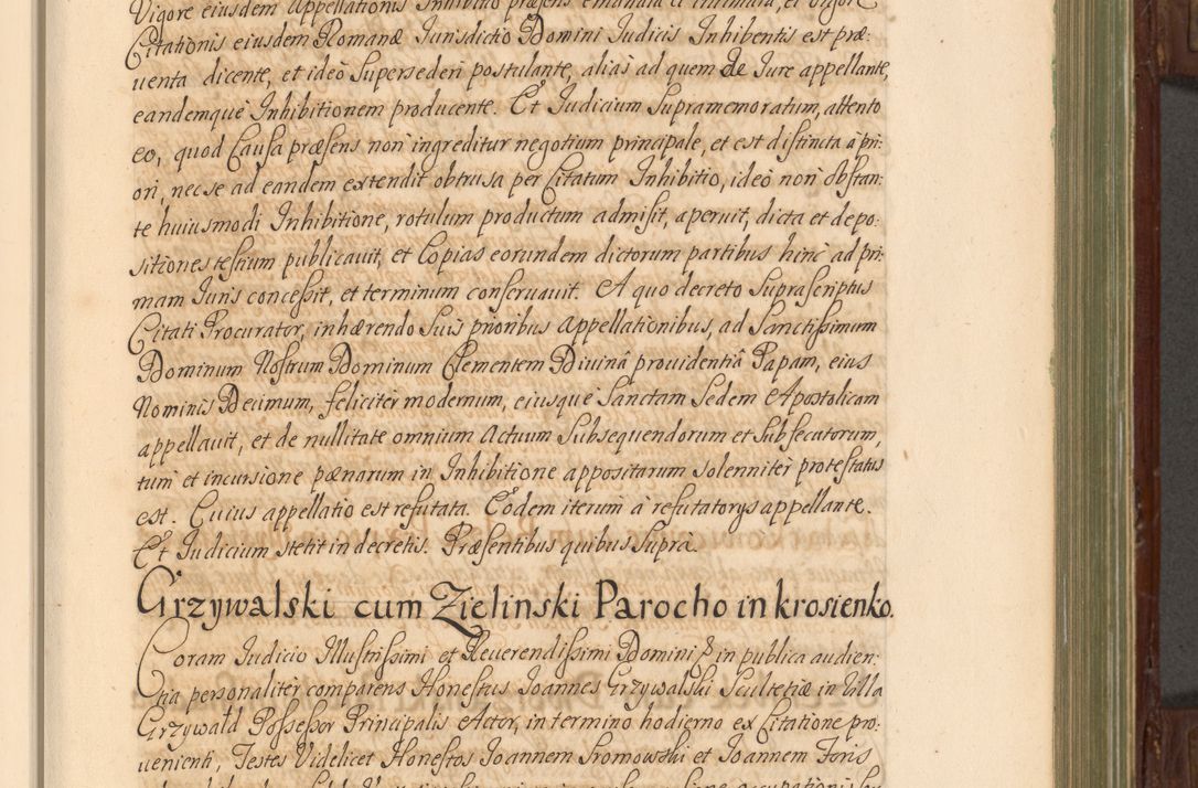 Zdjęcie nr 64 dla obiektu archiwalnego: Acta actorum episcopalium R. D. Andrea Trzebicki, episcopi Cracoviensis a mense Aprili 1675 ad Aprilem 1676 acticatorum. Volumen VI