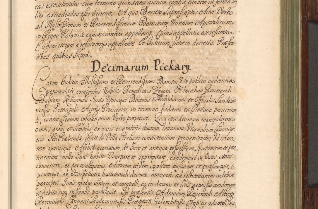 Zdjęcie nr 58 dla obiektu archiwalnego: Acta actorum episcopalium R. D. Andrea Trzebicki, episcopi Cracoviensis a mense Aprili 1675 ad Aprilem 1676 acticatorum. Volumen VI