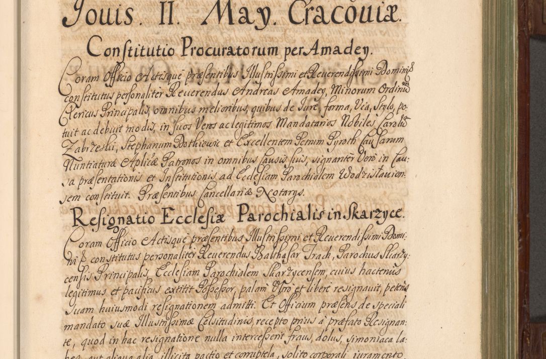Zdjęcie nr 54 dla obiektu archiwalnego: Acta actorum episcopalium R. D. Andrea Trzebicki, episcopi Cracoviensis a mense Aprili 1675 ad Aprilem 1676 acticatorum. Volumen VI