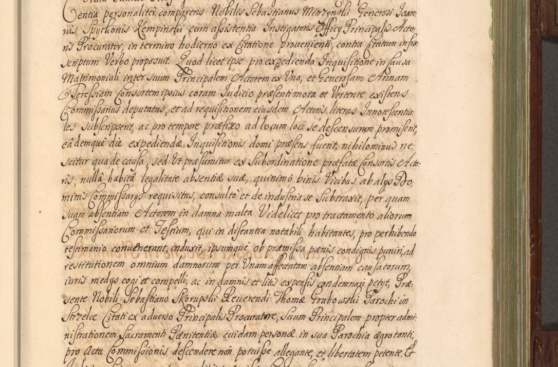 Zdjęcie nr 46 dla obiektu archiwalnego: Acta actorum episcopalium R. D. Andrea Trzebicki, episcopi Cracoviensis a mense Aprili 1675 ad Aprilem 1676 acticatorum. Volumen VI