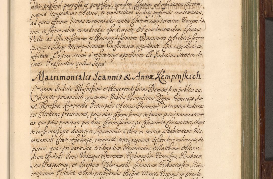 Zdjęcie nr 48 dla obiektu archiwalnego: Acta actorum episcopalium R. D. Andrea Trzebicki, episcopi Cracoviensis a mense Aprili 1675 ad Aprilem 1676 acticatorum. Volumen VI