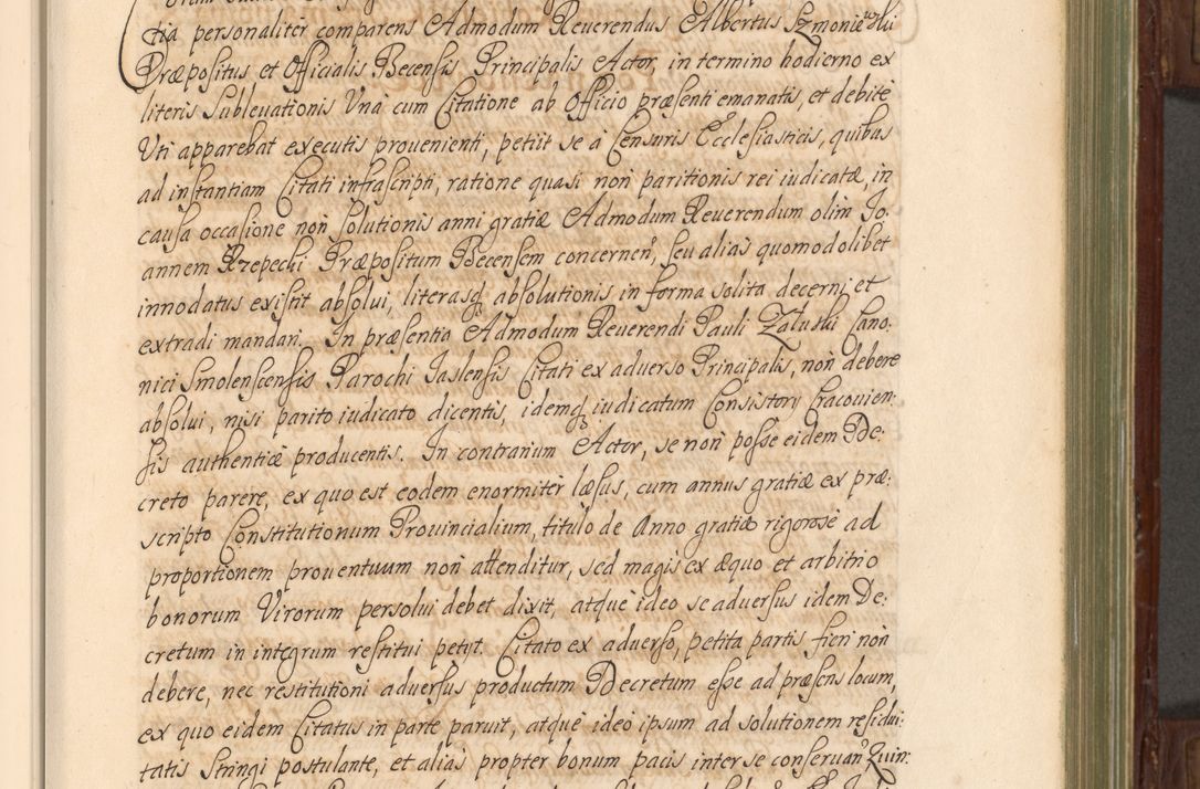 Zdjęcie nr 32 dla obiektu archiwalnego: Acta actorum episcopalium R. D. Andrea Trzebicki, episcopi Cracoviensis a mense Aprili 1675 ad Aprilem 1676 acticatorum. Volumen VI